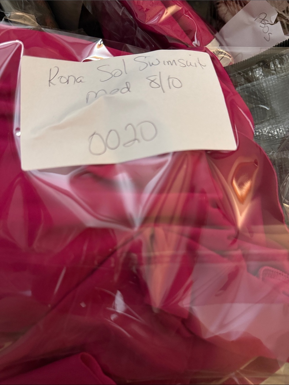 Kona Sol Pink One Shoulder Ruffle Swimsuit M 8/10 Resort Coastal Barbiecore - Picture 10 of 10